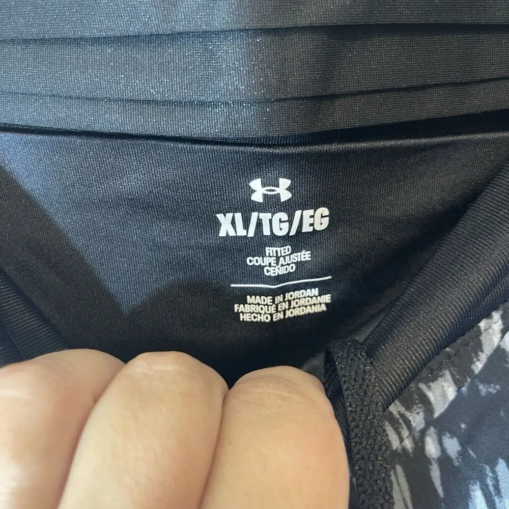 Under Armour UA Launch Elite 5” Running Print Shorts Mens XL 1383267 Black $55